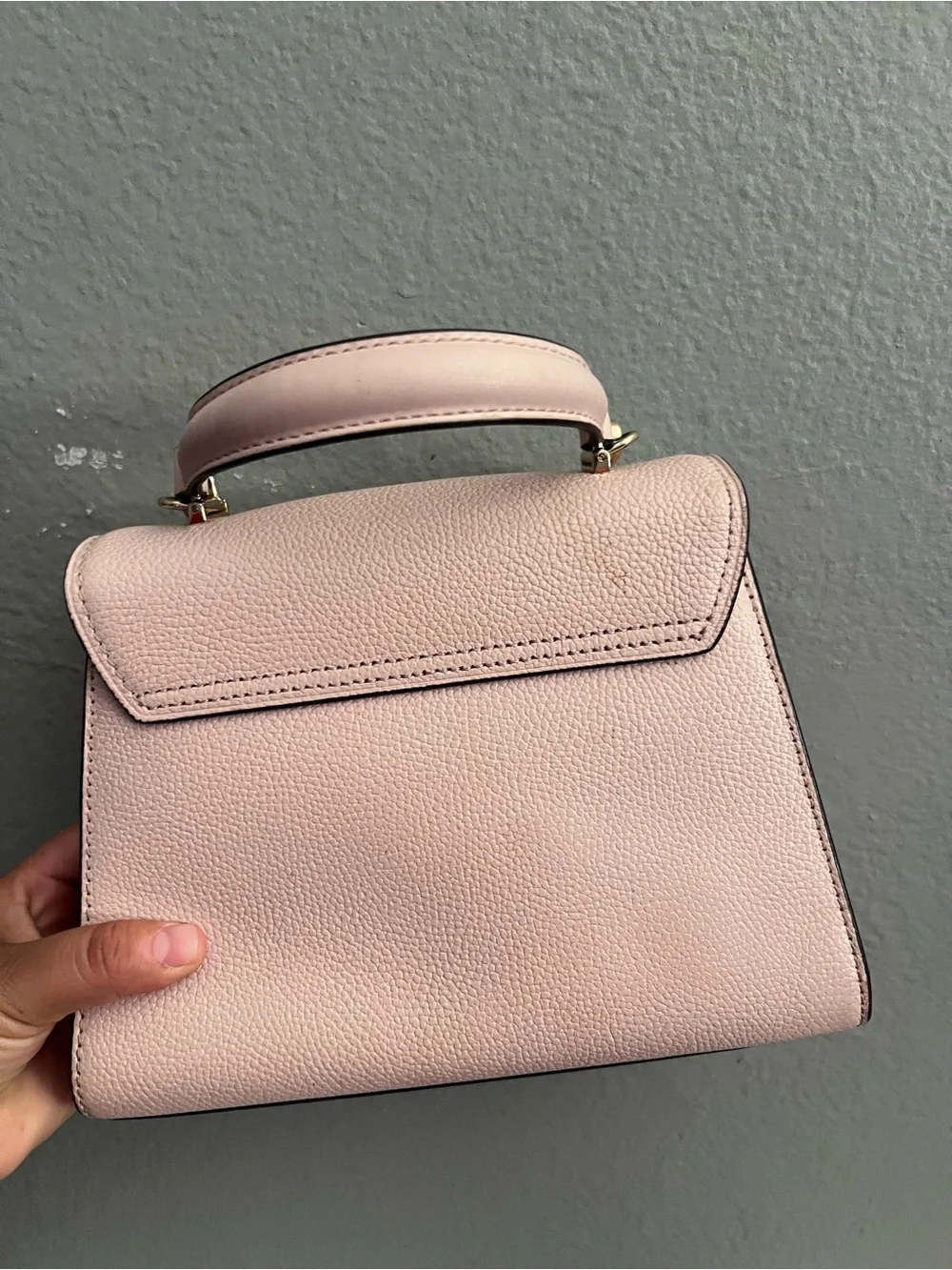 Michael Kors Serena Top Handle Satchel in powder blush pebbled leather 2xbunddle